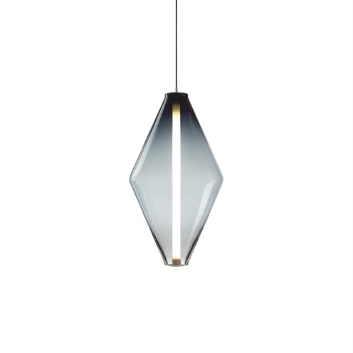 Bomma+Buoy Pendant Double Cone LED 20W 2140lm 2700K CRI>90, hämardatav DALI, rippvalgusti, suitsune/hõbedane